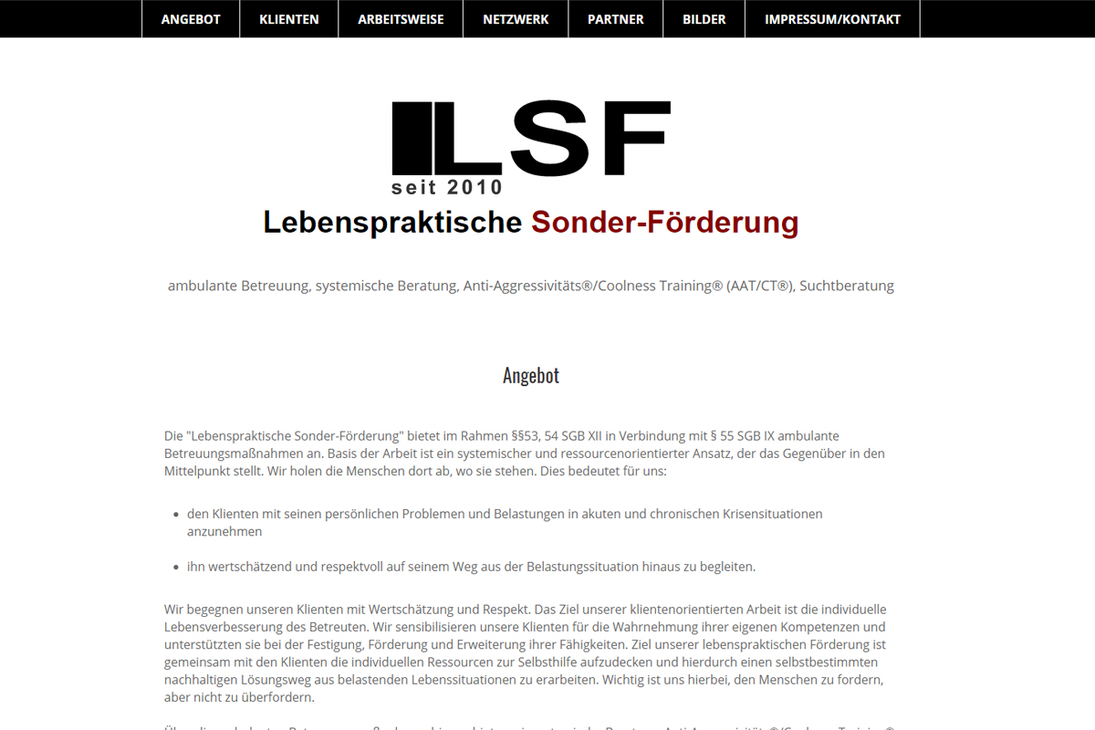 Lebenspraktische Sonder-Förderung (LSF)